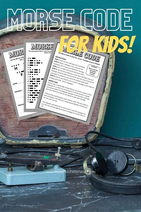 Morse Code Letters, Morris Code, Samuel Morse, Stem Projects For Kids, Stem For Kids, Stem Projects, Coding For Kids, Cool Writing, Morse Code