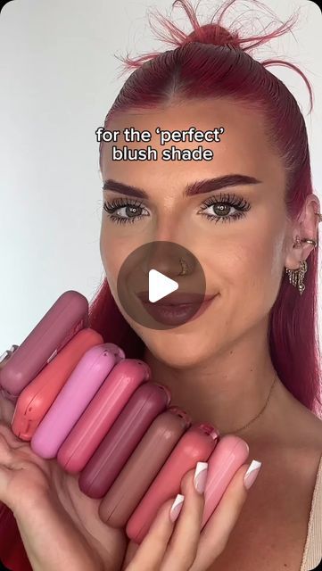 Sarah New on Instagram: "Trying colour theory for the perfect blush shade💓 do you think this is accurate?? using @nyxcosmetics_uk new viral buttermelt blush in ‘you know butta’ #ad" Flip Over Method, Natural Hair Colours, Sew In Bob Hairstyles, Down Curly Hairstyles, Bridal Hair Down, Bob Hairstyles With Bangs, Hair Quiz, Colour Theory, Fulani Braids