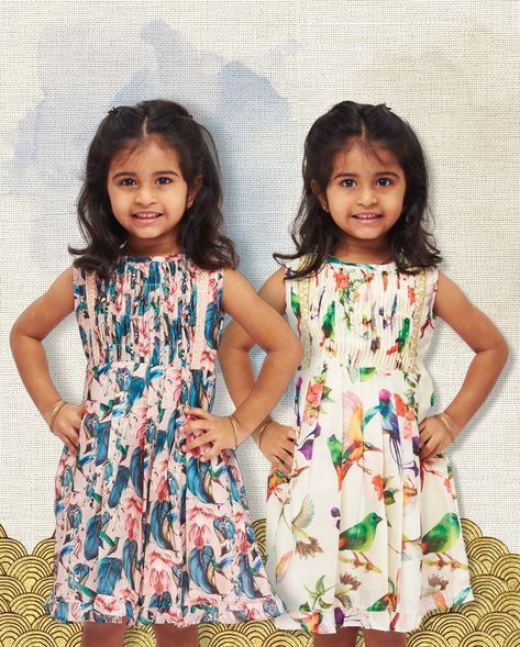 Meet the first charmer of our ‘Chanderi Blossoms’ 🌸 – where every pleat tells a story of tradition. Your little one, twirling in tales of heritage. It’s more than a frock; it’s a piece of art! Perfect for: Garden parties or playdates under the sun. 🌞 ☺️Bring home a story wrapped in comfort. Shop now! [Chanderi Kids Wear, Handcrafted Children’s Clothing, Artisanal Kids Frocks, Traditional Kids Dresses, Comfortable Luxury, Heirloom Kids Garments, Sustainable Kids Fashion, Indian Ins... Family Gathering Outfit, Recital Dress, Kids Indian Wear, Kids Garments, Fashion Design For Kids, Stylish Kids Outfits, Kids Party Dresses, Royal Garden, Kids Frocks