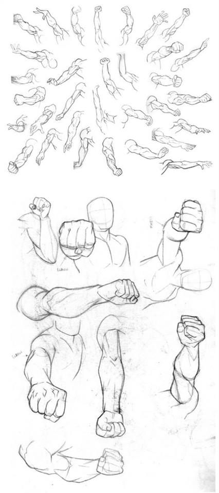 Punching References Punch Pose Reference Drawing, Human Drawing Reference, Arm Drawing, Comic Tutorial, Pen Art Drawings, Hand Drawing Reference, Human Drawing, Drawing Studies, Figure Sketching