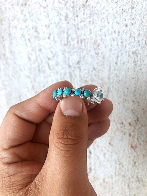 ✮ BRIDAL ✮ | Turquoise Tuesday Wild Buffalo, Western Wedding Rings, Real Turquoise Jewelry, Turquoise Wedding Rings, Turquoise Wedding Band, Handmade Turquoise Jewelry, Turquoise Stone Jewelry, Western Rings, Turquoise Ring Engagement