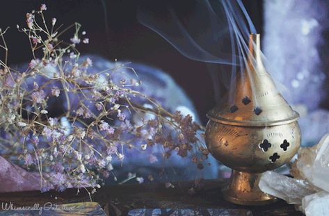 Incense GIF Lord Ganesha Paintings, Hakone, Arte Obscura, Witch Aesthetic, Bhagavad Gita, Amber Stone, Aesthetic Gif, Hare Krishna, Story Inspiration