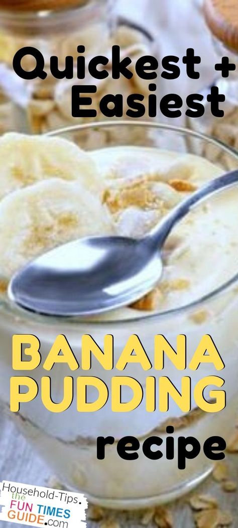 Cool Whip Banana Pudding, Banana Pudding Cups, Nilla Wafer Banana Pudding, Easy Banana Pudding Recipe, Homemade Banana Pudding Recipe, Instant Banana Pudding, Easy Pudding Recipes, Banana Pudding Desserts, Easy Banana Pudding