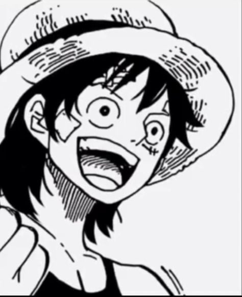 Luffy With Long Hair, Luffy Long Hair, Luffy Manga Icon, One Piece Pfps, One Piece Photos, One Piece Meme, Snk Cosplay, Banana Art, One Piece Crew