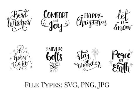 Christmas Phrases Short, Short Scripts, Hand Lettered Christmas, Cricut Christmas Ideas, Mugs Christmas, Christmas Phrases, Cricut Christmas, Christmas Ad, Christmas Trends