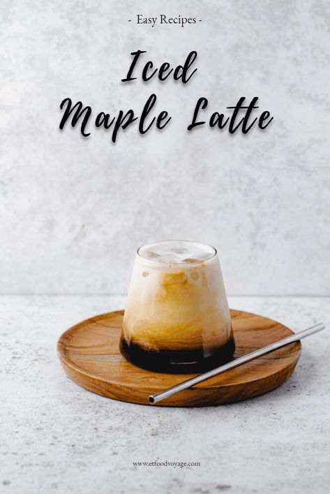 Maple Sea Salt Latte, Maple Syrup Coffee Recipes, Salted Maple Latte, Maple Latte Recipe, Cold Oats, Maple Latte, Iced Latte Recipe, Coffee Lattes, Family Meal Prep