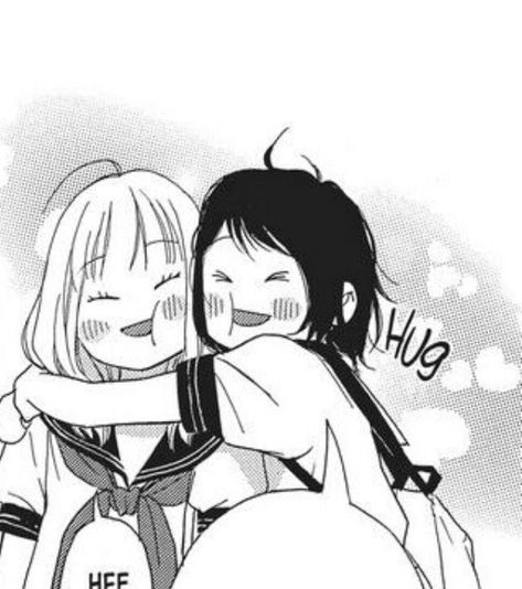 Best Friend Hug, Hugging Drawing, Anime Hug, Friends Hugging, Matching Friend, Anime Wall Art, Ethereal Art, Manga Girl, Love Me