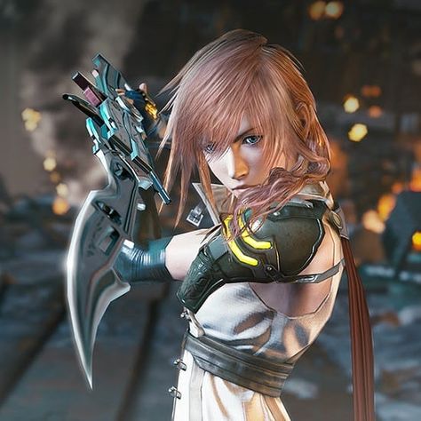 Final Fantasy on Instagram: “Lightning 😎 #lightning #ff #finalfantasy #ffxiii #ff13 #finalfantasyxiii #finalfantasy13 #hero #protagonist #ps3 #playstation3 #playstation…” Lightning Ff13, Ff 13, Mobius Final Fantasy, Lightning Final Fantasy, Final Fantasy Cloud, Final Fantasy Xii, Final Fantasy Artwork, My Fantasy World, Final Fantasy X