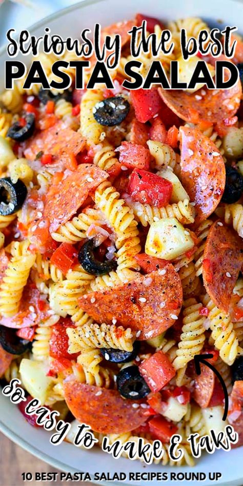 Best Pasta Salad Recipe, Easy To Make Pasta, The Best Pasta Salad, Summer Pasta Salad Recipes, Resep Pasta, Cold Pasta Salad Recipes, Make Pasta, Resep Salad, Easy Pasta Salad Recipe