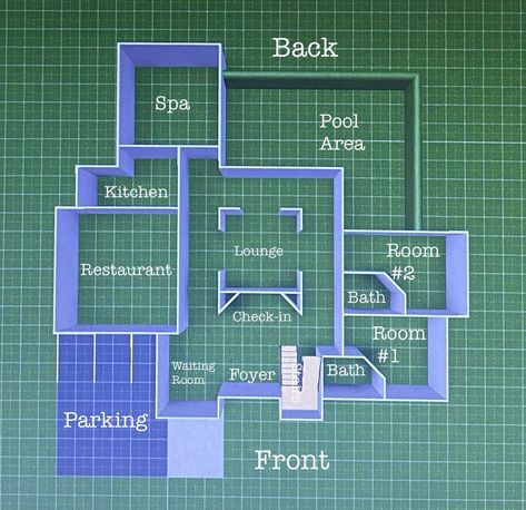 Bloxburg House Layouts With Pool, Hotel Floor Plan Bloxburg, Bloxburg Modern Hotel Layout, Bloxburg Hotels Layout, Hotel Roblox Bloxburg, Bloxburg Hotel Ideas 2 Floor Layout, Hotel Layout Plan Floors, Bloxburg Hotel Room Layout, Bloxburg Hotel Layout Cheap