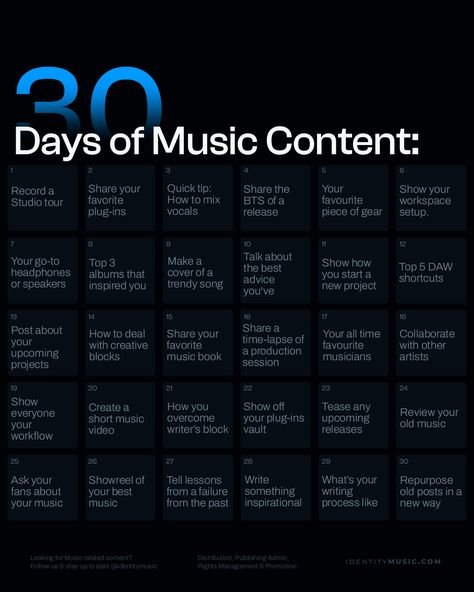 Stuck on what to post? 🎶  If you ever ran out of content, repurpose old ones but update them so they are not the same, just keep the concept!  Save this for when you need ideas! 📌  . . . . #musiccreators #musicianlife #studiovibes #musicproduction #musicinspiration #musiccontent #behindthemusic #musictips#songwriters #musiccommunity #producerlife#musicideas #musicgram #creativeprocess #studiolife #musiclovers #musiciansofinstagram #contentcreation #identitymusic #musictips #music Songwriting Ideas, Music Basics, Learn Music Theory, Music Software, Instagram Music, Minding Your Own Business, Independent Music, Music Composers, Music Blog