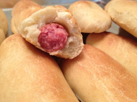 Sausage Kolache, Czech Kolaches, Battered Sausage, Pretzel Dogs, Kolaches Recipe, Lemon Mousse, Pink Cookies, Avocado Salad Recipes, Veggie Dinner