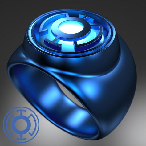 Blue Lantern power ring Lantern Corps Oaths, Blue Lantern Ring, Blue Lantern Corps, Green Lantern Powers, Lantern Rings, Purple Lantern, Orange Lanterns, Lantern Corps, Blue Lantern