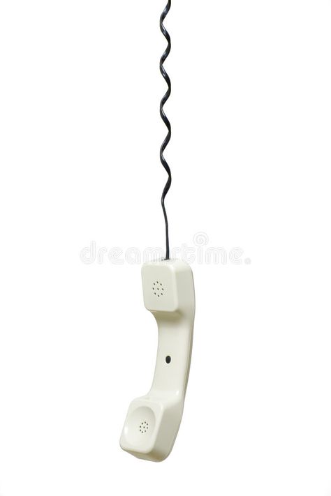 Telephone handset. Hanging by its cord isolated on white background , #Affiliate, #Hanging, #handset, #Telephone, #cord, #background #ad Telephones, Ring Ring, Stock Photography, White Background, Communication, Photo Image, Stock Photos, Collage, Ring