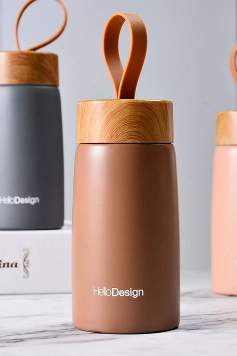 Insulated Coffee Mug 304 Stainless Steel Tumbler Water Thermos Vacuum Flask Mini Water Bottle Portable Travel Mug Thermal Cup|Vacuum Flasks & Thermoses| - AliExpress Mug Ideas, Trendy Water Bottles, Custom Travel Mugs, Modern Mugs, Personalized Flasks, Insulated Coffee Mugs, Custom Tumbler Cups, Custom Cup, Custom Water Bottles