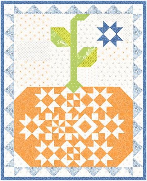 Fun and Creativity with Fig Tree and Co | modafabrics.com Denim Quilt Patterns, Tree Quilts, Mini Quilt Patterns, Denim Quilt, Primitive Gatherings, Fall Quilts, Tree Quilt, Pumpkin Pattern, Fig Tree