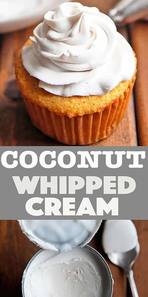 Whipped Coconut Cream Tutorial Light And Fluffy Frosting, Mm Recipes, Vegan Bakes, Whipped Coconut Cream, Patisserie Vegan, Fluffy Frosting, Healthier Desserts, Homemade Frosting, Vegan Coconut