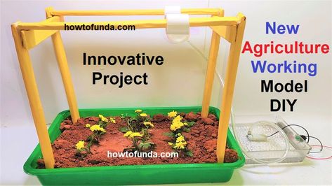 new innovative ideas in agriculture working model | inspire award science project | howtofunda Diy For School, Science Exhibition Working Models, Science Project Working Model, Environmental Science Projects, Maths Tlm, Science Exhibition Ideas, Science Project Models, Science Exhibition Projects, Physics Projects