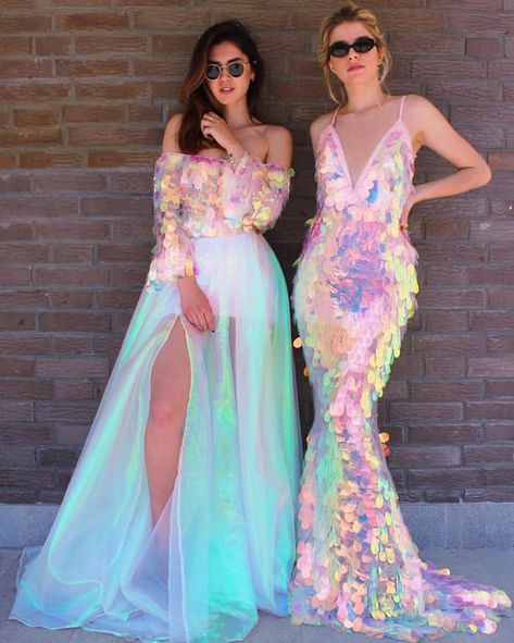 Iridescent Wedding Dresses | 6 Ideas for an Iridescent Wedding | My Wedding Favors Evening Long Gown, Prom Dress Evening, Mermaid Sequin, Pink Sequin, Dress Evening, Long Gown, Long Prom Dress, Evening Dresses Prom, Get Dressed