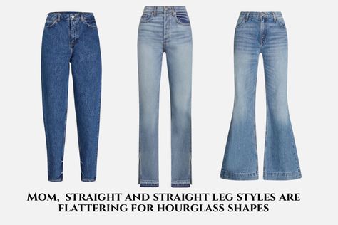 Best Jeans for Hourglass Shaped Body | Denim Styling Tips Best Jeans For Hourglass Shape, Jeans For Hourglass Shape, Hourglass Jeans, Denim Styling, Hourglass Body Shape, The Best Jeans, 2024 Outfits, Hourglass Shape, Best Jeans