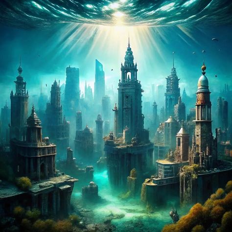 City under water. #cityphotography #cityunderwater #water #artificialintelligence #artgallery #inteligenciaartificial #wallpapers #freepik #WhatsApp #jetro003p Underwater Base, Underwater City, Under Water, City Photography, Concept Art, Art Gallery, Wallpapers, Water, Quick Saves