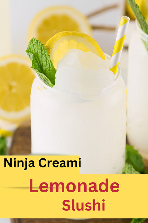 Ninja Creami Lemonade Slushi -- Ah, summertime! What's better than a cool drink on a hot day? We've got just the thing: Ninja Creami Lemonade Slushi. It's an easy-to-make slushi that is super refreshing and perfect for cooling off after days spent outdoors in the sun. Ninja Creami Soda Slushie Recipes, Healthy Slushies, Popular Summer Drinks, Lemonade Slushies, Slushie Machine, Alternative Sweeteners, Creami Recipes, Slushie Recipe, Frozen Lemonade