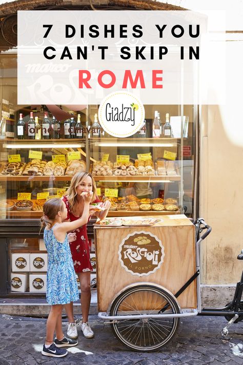 Rome isn’t just known for pasta! There are 7 local dishes we think everyone needs to try on their trip to the Eternal City. Rome Ideas, Rome Tips, Romans Pizza, Giada Recipes, Roman Food, Italian Trip, Italy 2023, Deli Counter, Rome Itinerary