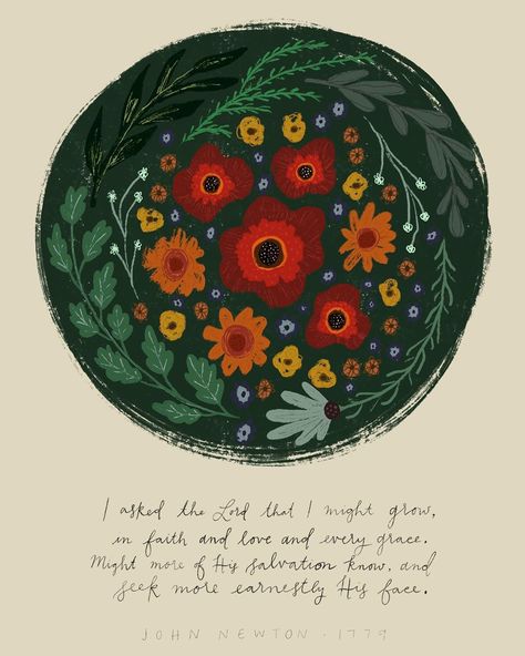 sarah elizabeth on Instagram: “i asked the lord that i might grow” I Asked The Lord That I Might Grow, Leading Worship, John Newton, Spread The Gospel, Sarah Elizabeth, Deep Forest, Scripture Art, The Gospel, 8x10 Print