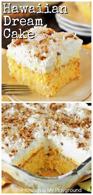 Hawaiian Dream Cake, Coconut Pineapple Cake, Pineapple Pudding, Hawaiian Desserts, Pineapple Cake Recipe, Hawaiian Cake, Pineapple Desserts, Pineapple Recipes, Dessert Simple