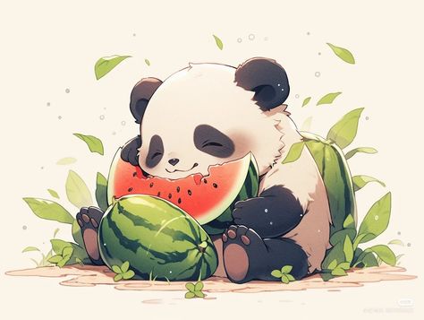 Chibi Panda, Cute Panda Drawing, Panda Illustration, Panda Drawing, Panda Bears, Panda Art, Cute Panda Wallpaper, Cute Animal Drawings Kawaii, Cute Animals Images