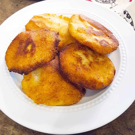 Light and fluffy on the inside with a crispy, crunchy exterior, this easy Hot Water Cornbread recipe is a classic southern treat! https://www.lanascooking.com/easy-hot-water-cornbread/ Hot Water Cornbread With Jiffy, Hotwater Cornbread With Jiffy, Hotwater Cornbread Recipe, Hot Water Cornbread Recipe Jiffy, Hot Water Cornbread Southern, Easy Hot Water Cornbread Recipe, Hot Water Cornbread Recipe Soul Food, Crunchy Cornbread, Hotwater Cornbread