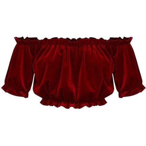 Dark Red Velvet Bardot Crop Top ($25) ❤ liked on Polyvore featuring tops, crop top, red velvet top, dark red top, red top and cut-out crop tops Dark Red Top, Red Velvet Shirt, Red Velvet Top, Dark Red Velvet, Bardot Crop Top, Velvet Crop Top, Red Crop Top, Velvet Shirt, Velvet Top