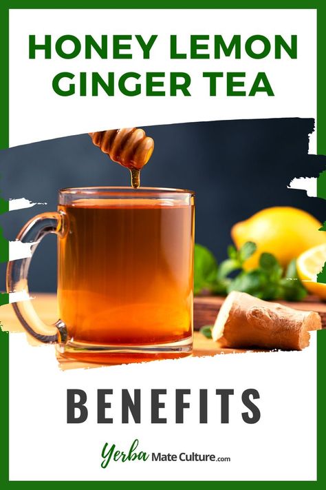 Read this guide and learn about the amazing benefits of honey lemon ginger tea and why you should start drinking it frequently! Making this healthy herbal tea is easy and only takes a few minutes. Lemon Ginger Tea Benefits, Benefits Of Drinking Ginger, Ginger Lemon Honey Tea, Lemon Tea Benefits, Recipe With Ginger, Honey Lemon Tea, Lemon Ginger Tea, Ginger Lemon Tea, Ginger Tea Benefits