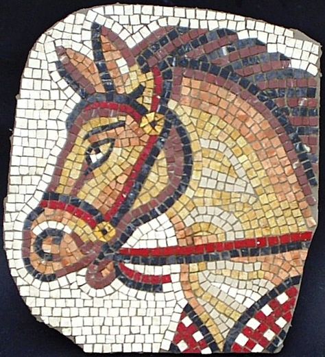 Replica of a Roman mosaic made using marble tiles (tesserae) Roman Mosaic Art, Tile Art Projects, Art Through The Ages, Waterfall Art, Mosaic Animals, Roman Mosaic, Mosaic Tile Art, Mosaic Art Projects, Greek Mythology Art