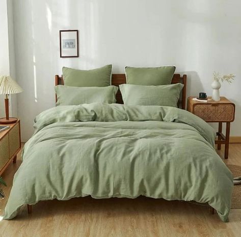 Sage Green Duvet Cover, Sage Green Duvet, Green Duvet Cover, Washed Linen Duvet Cover, Linen Bed Cover, Twin Size Duvet Covers, 100 Cotton Duvet Covers, Green Duvet, Green Duvet Covers