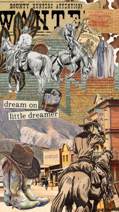 YEEHAW 🤠 #vibes #art #cowboy #cowboylikeme #country #imcrazy #wompwomp Vibes Art, Cowboy, Collage, Art