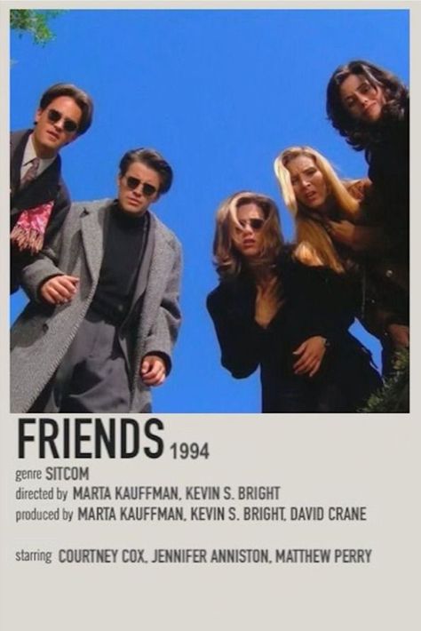 Friends Polaroid, Minimalistic Poster, Best Tv Couples, Friends Poster, Friends Season, Polaroid Poster, Friends Moments, Film Posters Vintage, Movie Poster Wall