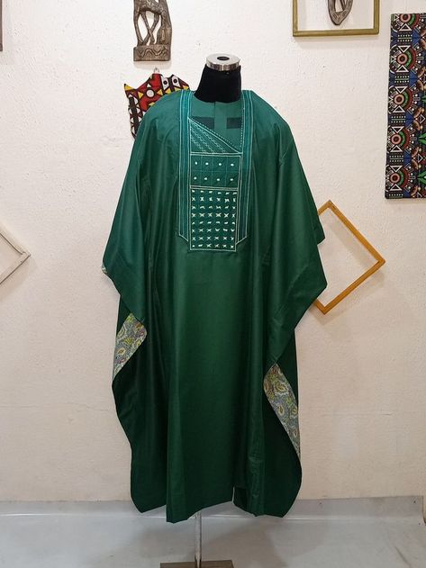 Traditional Agbada For Men, Simple Agbada Designs For Men, Emerald Green Agbada For Men, 20u Embroidery Designs For Men, Latest Agbada Designs For Men 2023, Green Agbada Styles Men Wedding, 20u Designs For Men, Agbada Embroidery Designs For Men, Nigerian Men Fashion Traditional Agbada