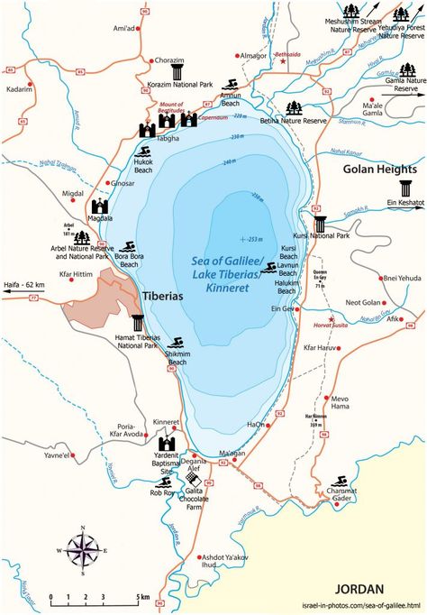 Sea Of Galilee Map, Storm Reference, Bible Geography, Jordan Holiday, Biblical Artifacts, Bible Study John, Arc Of The Covenant, Midway Islands, Archeological Sites