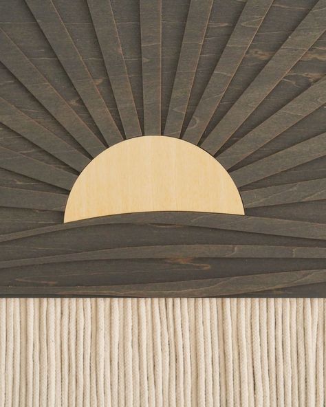 Transform your living space with the cozy, down-to-earth vibe of our Macrame Sun Wall Art. This handcrafted gem effortlessly blends modern flair with boho charm, creating a focal point that feels like a warm hug from home. The intricate design, featuring abstract sun art and earthy geometric wood elements, brings a touch of nurturing warmth and simple elegance to any room. Embrace the heartfelt craftsmanship of our Sunburst Wall Decor for a rustic yet refined addition to your home. This Half... Macrame Sun, Sunburst Wall Decor, Round Wall Decor, Sun Wall Art, Macrame Wall Art, Sun Art, Macrame Decor, Creative Home Decor, Heartfelt Creations