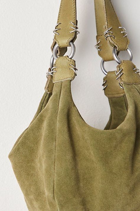 Slouchy Suede Bag, Free People Purse, Trending Tote Bags 2024, Free People Bag, Hobo Bag Tutorials, Cool Pockets, Cute Shoulder Bag, Trending Handbags, Casual Purse