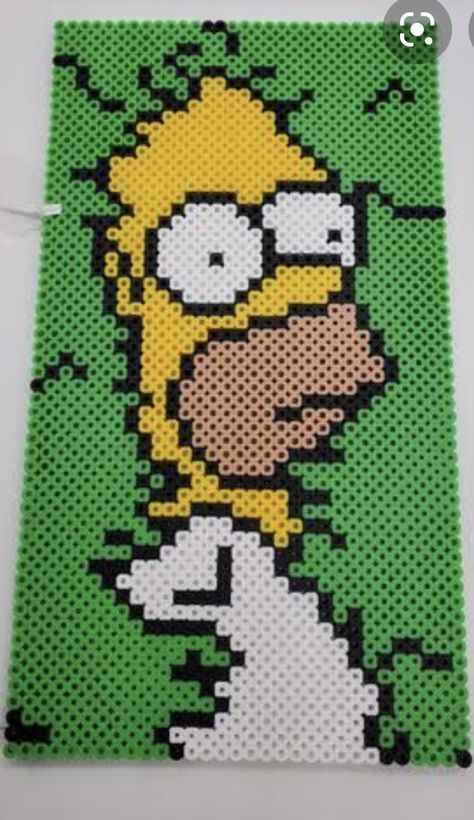 Perler Bead Patterns Simpsons, Ed Edd And Eddy Perler Beads, Perler Bead Patterns Scooby Doo, Simpsons Pixel Art, Spongebob Perler Beads, Pokemon Perler Beads, Pixel Beads, Pearl Beads Pattern, Easy Perler Beads Ideas