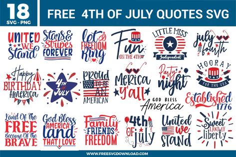 Download free 4th of July Quotes SVG files for Independence Day crafts. Perfect for decor, apparel, and party projects. 4th Of July Svg Free, Independence Day Crafts, 4th Of July Quotes, Teachers Thanksgiving, Pride Quotes, July Quotes, Quote Svg Files, Blessed Family, Happy Birthday America