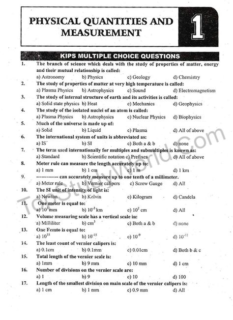 KIPS 9th Class Physical Quantities & Measurement Complete Notes Physical Quantities, Learn Physics, Measurement Worksheets, Branches Of Science, Physics Classroom, Basic Physics, Physics Formulas, Physics Notes, Chemistry Notes