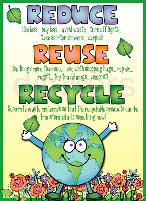 Simple Ways Of Reducing Waste - Moontime Diary Moontime Diary Reduce Reuse Recycle Poster, Recycle Preschool, Recycling Lessons, Ochrana Prírody, Dj Inkers, Math Clipart, Recycling Activities, Earth Day Posters, Earth Day Projects