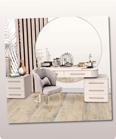 Sims 4 Furniture CC: Deluxe Bedroom Clutter By Lapanemona Sims 4 Cc Vanity Set, Vanity Table Sims 4 Cc, Sims 4 Vanity Table, Sims 4 Table Cc, Lamp Sims 4, Sims4 Bedroom Cc, The Sims 4 Clutter, The Sims 4 Cc Bedroom, Sims 4 Cc Vanity