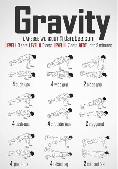 Darebee Workout, Arm Workout No Equipment, Arm Workout Men, Chest Workout For Men, Home Workout Men, Latihan Dada, Push Up Workout, Workout Bauch, Calisthenics Workout