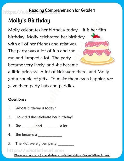 Reading Stories For Grade 1, Reading Exercises For Grade 1, English Story Reading Grade 2, Picture Comprehension For Grade 1, English Reading For Grade 1, Comprehension Worksheets Grade 1, Reading Comprehension Worksheets Grade 1, Comprehension For Grade 2, Birthday Worksheet