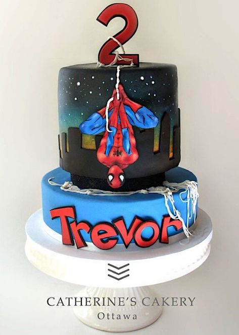 Man Cakes, Superhero Cakes, Cake Designs For Kids, Spiderman Birthday Cake, Marvel Cake, Novelty Birthday Cakes, Superhero Cake, Spiderman Cake, Character Cakes