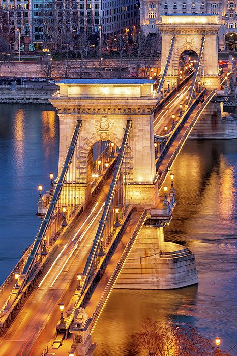 Budapest Chain Bridge, Chain Bridge Budapest, High Angle Photography, Budapest Bridge, Aesthetic Bridge, Budapest Travel Guide, Europe 2023, Dream Trips, Bridge Over Troubled Water